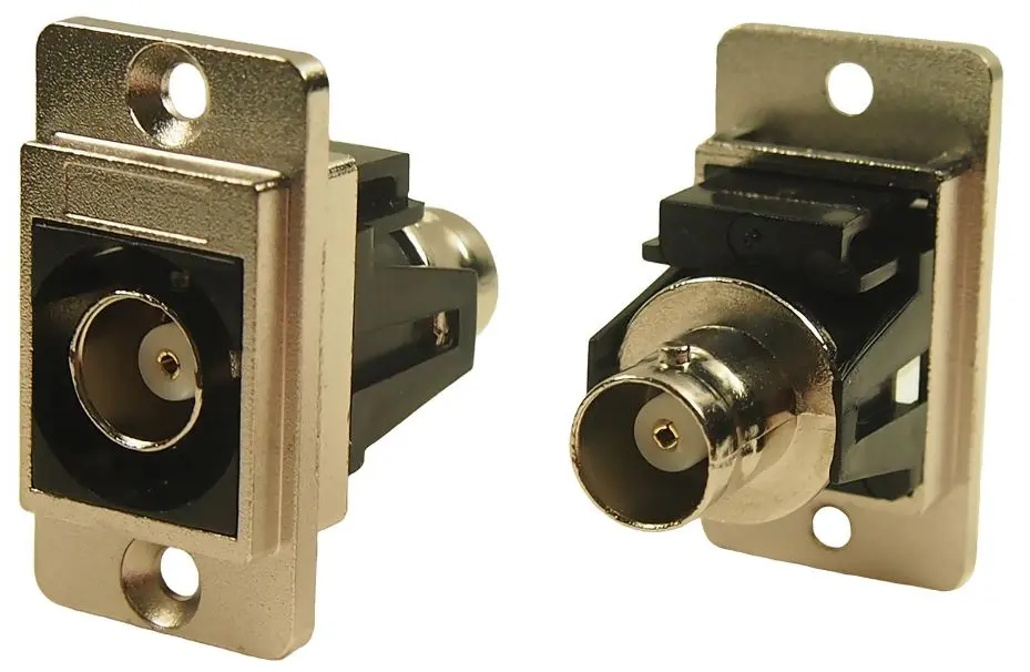 CLIFF ELECTRONIC COMPONENTS חיבור BNC כפול להרכבה בלוח, ניקל, 50 אוהם