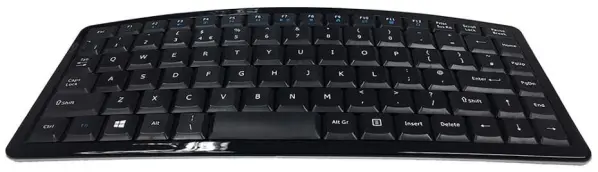 ACCURATUS Curve Mini Wireless Ergonomic Keyboard, Black