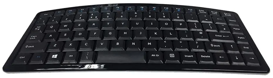 ACCURATUS Curve Mini Wireless Ergonomic Keyboard, Black