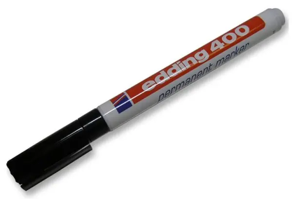 EDDING Fineliner Permanente Marker - Zwart, 1mm punt