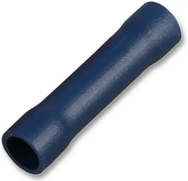 PRO POWER Blue Butt Splice Terminals, 27A, 100 Pack