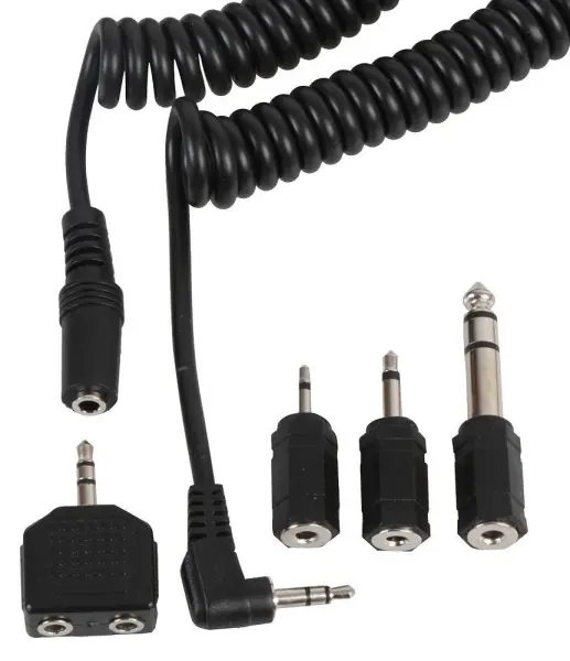 ELECTROVISION 3.5mm Headphone Extension Kit, 6m Black