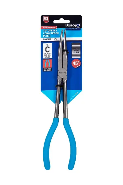 Blue Spot Tools 45° Offset Long Reach Plier, 280 mm (11″)