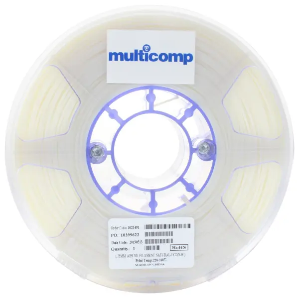 Multicomp Pro ABS 3D Printer Filament - Natural