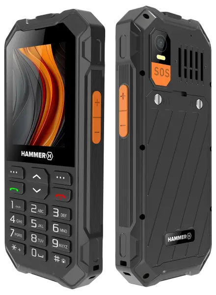 HAMMER 6 4G LTE Rugged Dual SIM Mobile Phone, Black