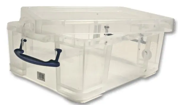 Really Useful Products 18 Litre Clear Storage Box with Lid