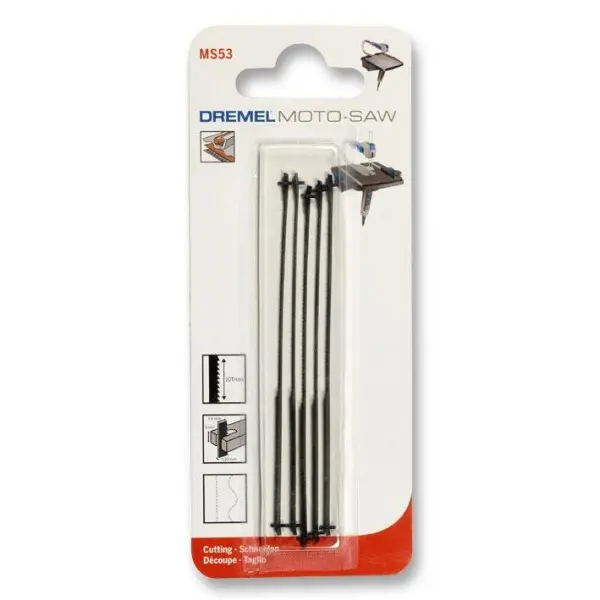 Dremel Moto-Saw Metal Cutting Scroll Saw Blades, 5 Pack, 100mm
