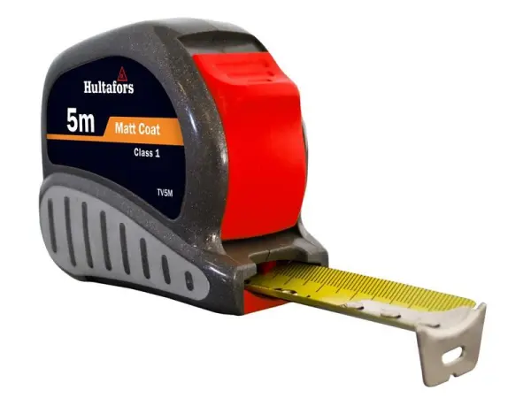 Hultafors TV5M Pita Ukur Poket Tri-Lok 5m (Lebar 25mm) (Metrik Sahaja)