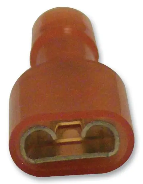 MULTICOMP PRO Vrouwelijke Crimpconnector, 6,35mm x 0,8mm, Rood, Verpakking van 