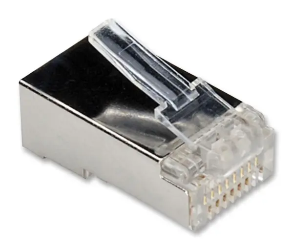 ROLINE 8P8C Shielded RJ45 Cat6 Plug, 10 Pack