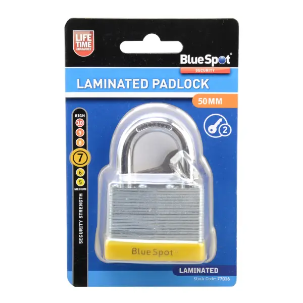 Blue Spot Tools - 50mm Laminovaný Zámek