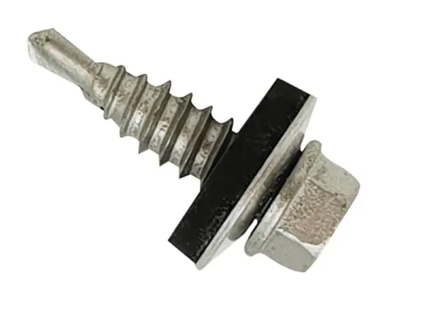 ForgeFix TechFast Viti Autofilettanti Esagonali con Rondella, 6.3x25mm, Confez.