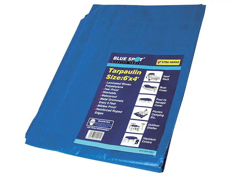 Bâche bleue Blue Spot Tools 1,8 x 1,2 m (6 x 4 pi)