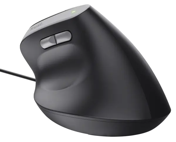 Trust Bayo II Vertical Ergonomic USB Mouse, Black