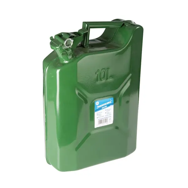 Silverline Jerry Can, 10 Litre, Corrosion-Resistant