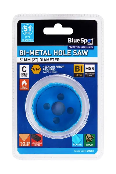 Blue Spot Tools 51毫米(2英寸)双金属孔锯