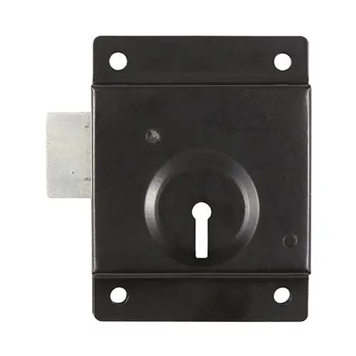 Timco Press Lock, Black, 76mm (3 Inch), Carbon Steel