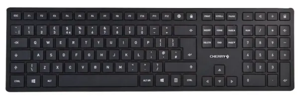 CHERRY KC 6000 Slim Corded Keyboard, Black