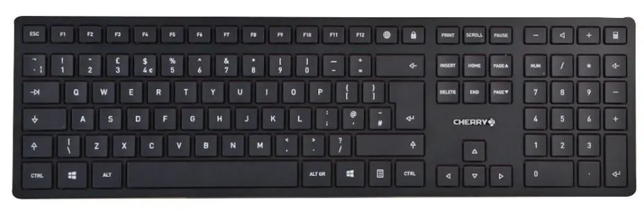 CHERRY KC 6000 Λεπτή Πληκτρολογίου με Καλώδιο, Μαύρο