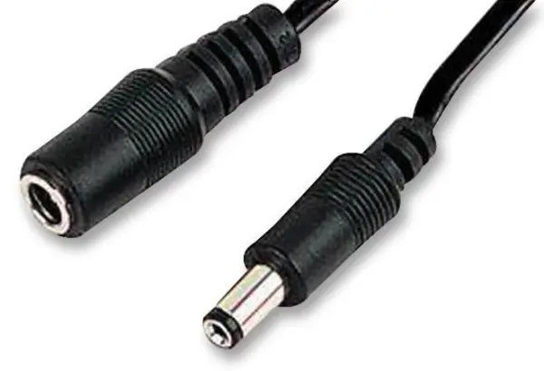 Pro Elec Cordon d'alimentation CC, Connecteurs 2,1mm, Longueur 5m