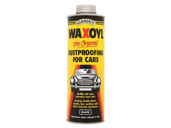 Hammerite Waxoyl Black Schutz Rustproofing Treatment, 1 Litre
