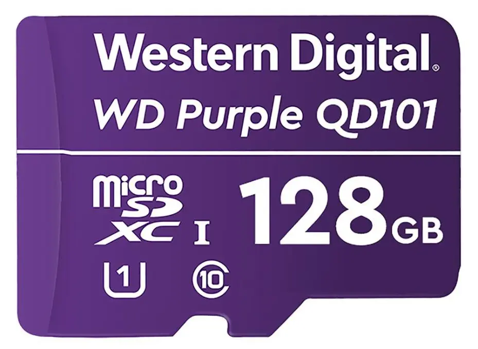 WD Purple SC QD101 MicroSDXC karta 128GB pro monitorovací systémy