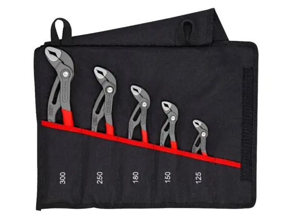 Knipex Cobra Water Pump Plier Set, 5-Piece, Chrome Vanadium Steel