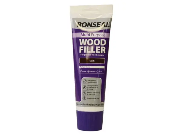 Ronseal Multipurpose Wood Filler, Dark, 325g Tube