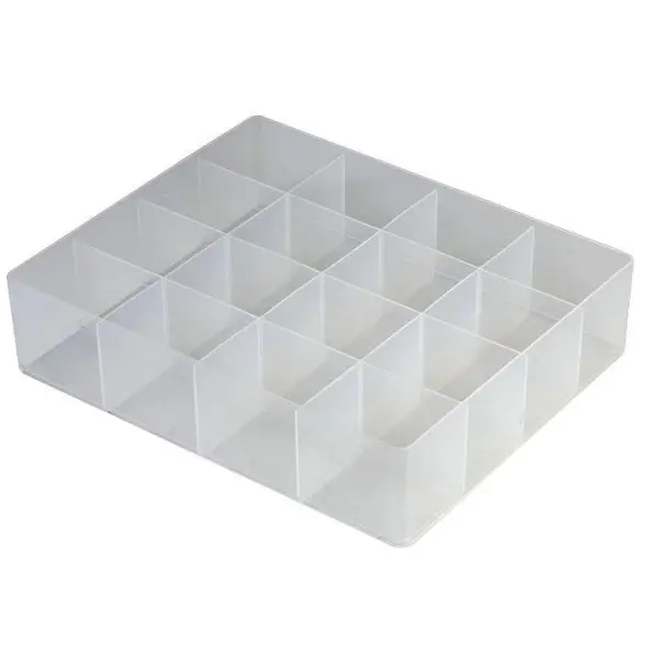Really Useful 16 Compartment Divider Tray, Clear, 90x305x370mm