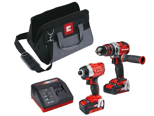 Einhell Power X-Change Brushless Twin Pack (2.0Ah & 4.0Ah)