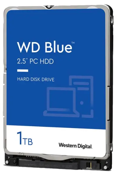 WD - WD Blue 2.5 Cakera Keras Dalaman Mudah Alih SATA 6Gb/s, 1TB, 128MB Cache, 