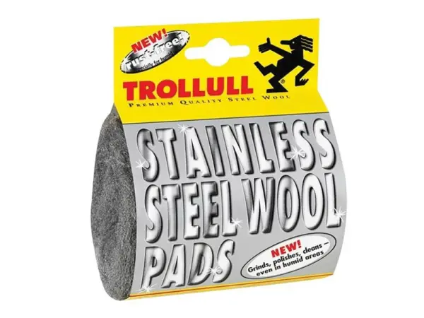 Trollull Stainless Steel Wool Pads, Pack of 2