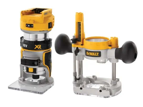 DeWALT DCW604 XR 1/4英寸双底座无刷路由器 18V（裸机）