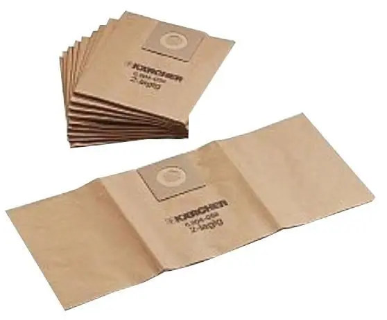 KARCHER - Beg Penapis untuk Pembersih Vakum Basah & Kering 27L Profesional, Pek