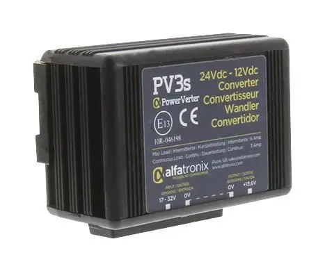 ALFATRONIX PowerVerter 24Vdc-12Vdc Voltage Converter Non-Isolated - 3A/6A