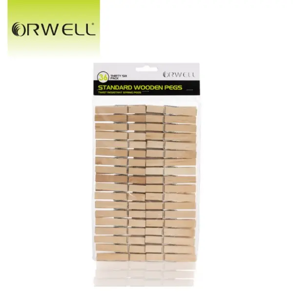 Orwell Wooden Laundry Pegs 36pk