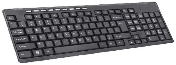 INFAPOWER Drahtlose Tastatur, Schwarz
