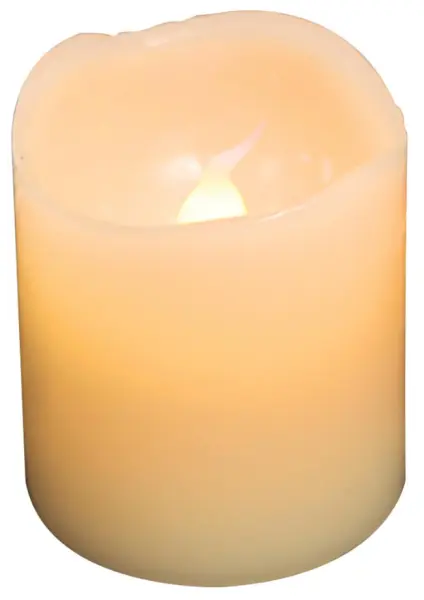 Raraion 50mm LED Flicker Candle, Cream