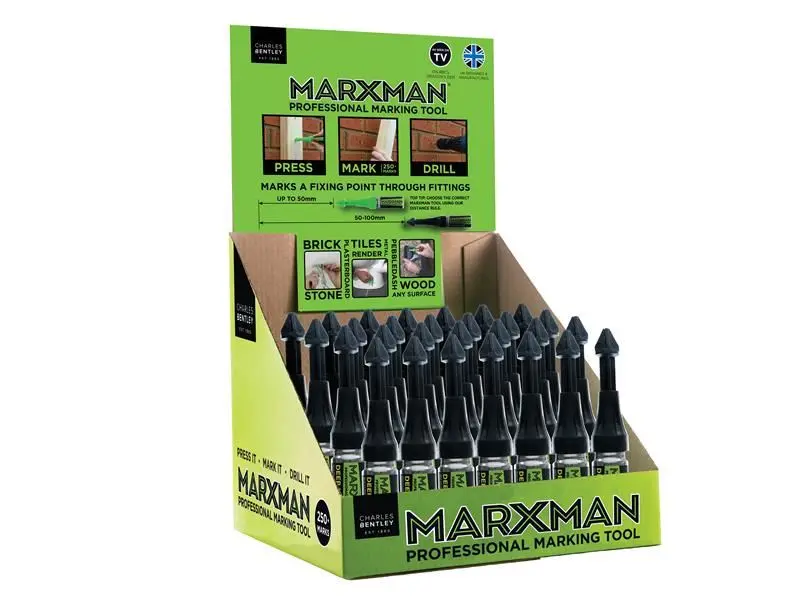 MarXman Deep Hole Prof. Marking Tool, 30-Pack, Fluorescent