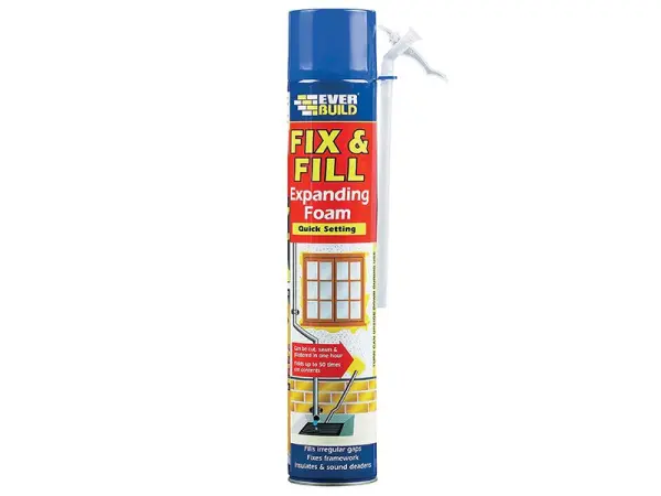 Everbuild Sika Fix & Fill Expanding Foam Filler, 750ml