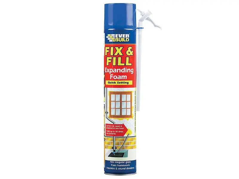 Everbuild Sika Fix & Fill Espuma Expansiva de Preenchimento, 750ml