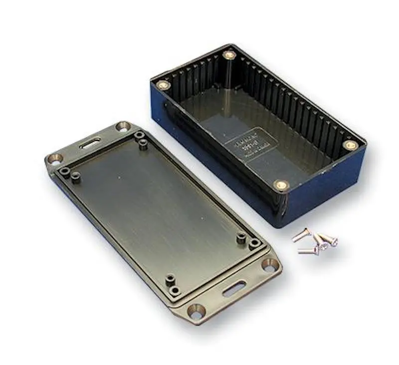 HAMMOND IP54 블랙 ABS 플랜지 뚜껑 인클로저, 150x80x46mm