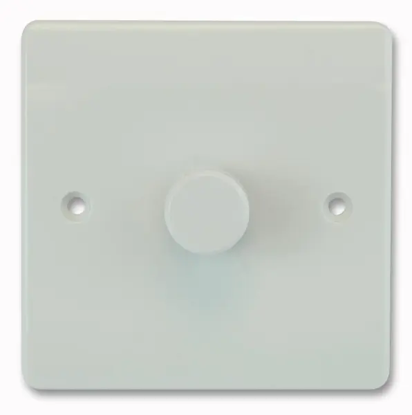 CLICK 1 Gang Διπλός Διακόπτης Ελέγχου Φωτισμού, Λευκός, 250W