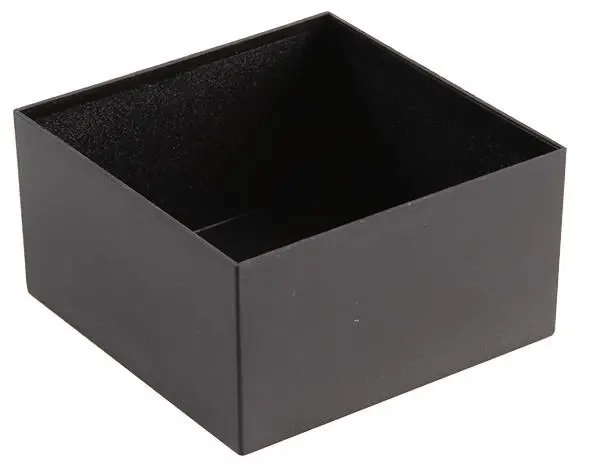 CAMDENBOSS Black ABS Potting Boxes, 75x75x40mm, Pack of 10