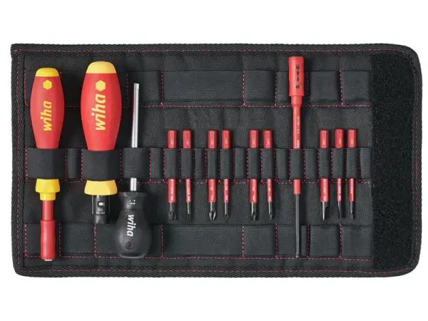 Wiha TorqueVario-S Electric Screwdriver Set, 14-Piece