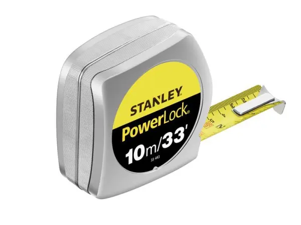 STANLEY® Hand Tools - PowerLock® 經典伸縮捲尺 10米/33呎 (25毫米寬度)