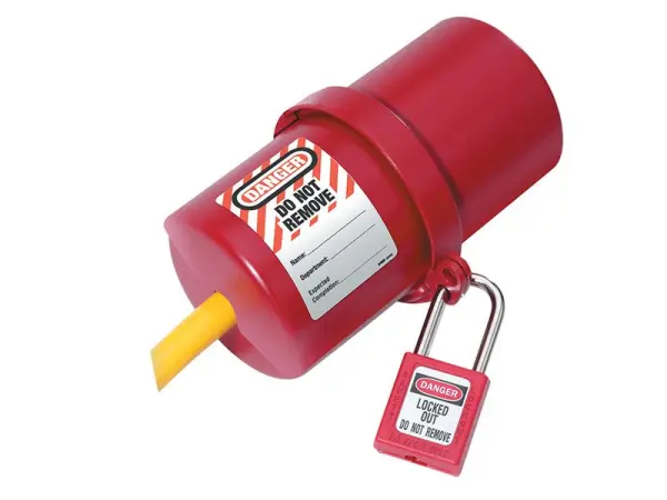 Master Lock Cubierta para Enchufe de Bloqueo, Grande, para 240V-550V