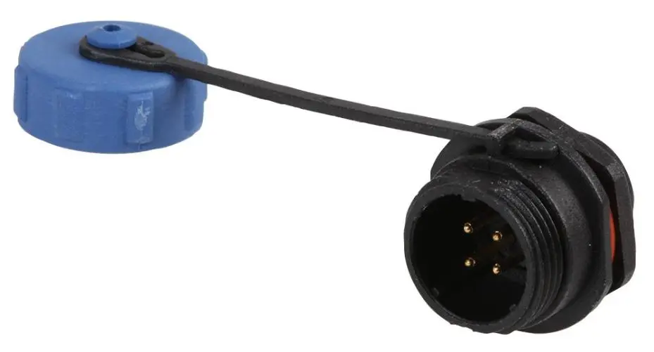 PRO ELEC SP13 Serie 4-Pols Paneelplug, IP68, 200V AC