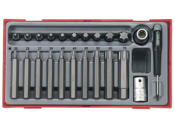 Teng TTTX23 TX Bit Socket Set, 23-Piece, 1/2in Drive