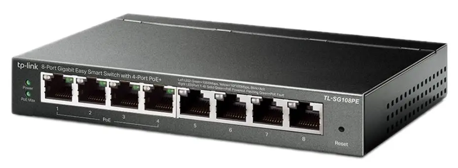 TP-Link 8-Port Gigabit Smart Switch with PoE+ (64W)